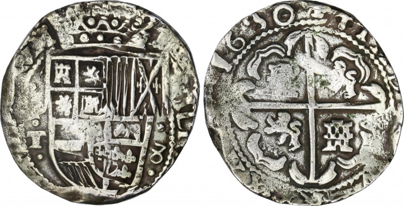 Philip IV (1621-1665)
8 Reales. 1630. POTOSÍ. T. Anv.: P / T - Escudo - 8. 26,8...