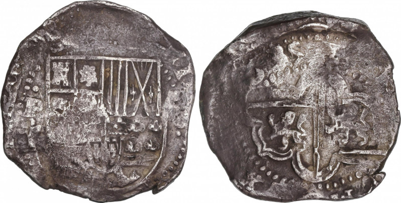 Philip IV (1621-1665)
8 Reales. (1)635. POTOSÍ. T. 27,08 grs. Oxidaciones. Páti...