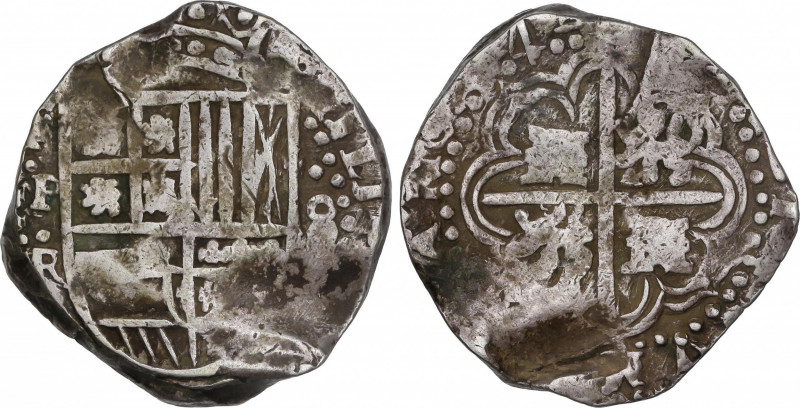 Philip IV (1621-1665)
8 Reales. (16)43. POTOSÍ. TR. 25,82 grs. Leves oxidacione...