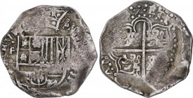Philip IV (1621-1665)
8 Reales. (16)47. POTOSÍ. P. 26,12 grs. Ligera pátina. MBC. / Light patina. Very fine. AC-1481; Cal-499 var. Adq. M. Dunigan - ...
