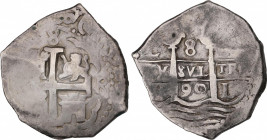 Charles II (1665-1700)
8 Reales. 1690. LIMA. R. 26,94 grs. MBC. / Very fine. AC-595; Cal-233. Ex Áureo 9 - 28 Junio 1990, n. 697.