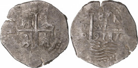 Charles II (1665-1700)
8 Reales. 1691. LIMA. R. 27,46 grs. MBC+. / Choice very fine. AC-596; Cal-234. Adq. Herrero - Julio 1991.
