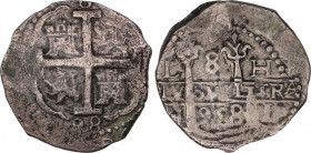 Charles II (1665-1700)
8 Reales. 1698. LIMA. H. Encapsulada por NGC VF DETAILS, TOOLED (nº 5779585-003). 25,65 grs. Repintada en reverso. Múltiples r...