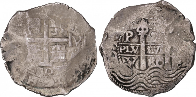 Charles II (1665-1700)
8 Reales. 1680. POTOSÍ. V. 26,35 grs. Dos fechas visible...