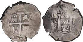 Philip V (1700-1746)
8 Reales. 1712. LIMA. M. 26,94 grs. Escasa. MBC-/MBC. / Scarce and almost very fine / very fine. AC-1285; Cal-635. Adq. M. Dunig...
