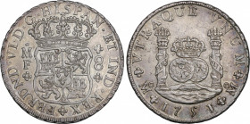 Ferdinand VI (1746-1759)
8 Reales. 1751. MÉXICO. M.F. 26,92 grs. Columnario. Pátina y restos de brillo original. EBC-. / Pillar dollar. Patina and lu...