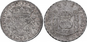 Charles III (1759-1788)
8 Reales. 1767. GUATEMALA. P. 26,94 grs. Columnario. Bonita pátina. Bella. EBC. / Pillar dollar. Nice patina. Beautiful. Extr...