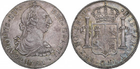 Charles III (1759-1788)
8 Reales. 1781. GUATEMALA. P. Encapsulada por NGC AU 55 (nº 5781054-028). 26,92 grs. Acuñación ligeramente floja en parte. Bo...