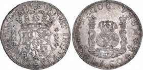Charles III (1759-1788)
8 Reales. 1760. MÉXICO. M.M. Encapsulada por NGC MS 61 (nº 5781053-049). 26,97 grs. Columnario. Leve pátina oscura con pleno ...