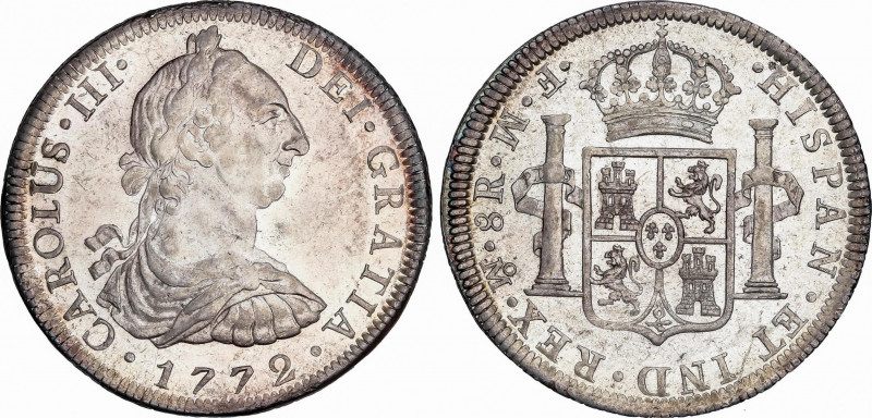 Charles III (1759-1788)
8 Reales. 1772. MÉXICO. F.M. 26,87 grs. Ceca y ensayado...