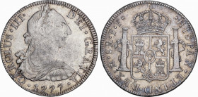 Charles III (1759-1788)
8 Reales. 1777. MÉXICO. F.F. 26,74 grs. Pátina. MBC. / Patina. Very fine. AC-1113; Cal-924. Ex Herrero - 11 Febrero 1988, n. ...