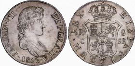 Ferdinand VII (1808-1833)
8 Reales. 1813. CATALUNYA (MALLORCA). S.F. 27,25 grs. Brillo original. Rara y más en esta calidad. EBC+. / Mint luster. Rar...
