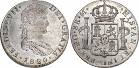 Ferdinand VII (1808-1833)
8 Reales. 1820. GUATEMALA. M. Encapsulada por NGC MS 63+ (nº 5781053-068). 26,94 grs. Pleno brillo original. Parece PROOF. ...