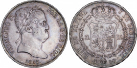 Ferdinand VII (1808-1833)
20 Reales. 1833. MADRID. D.G. 27,01 grs. Departamento de Grabado. Restos de brillo original. Escasa. EBC. / Department of E...