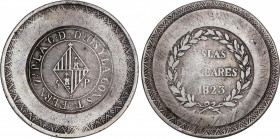 Ferdinand VII (1808-1833)
5 Pesetas. 1823. MALLORCA. 26,62 grs. Final de leyenda del anverso: Y LA CONST. MBC+. / Obverse legend ending: Y LA CONST. ...