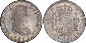 Ferdinand VII (1808-1833)
8 Reales. 1817. MÉXICO. J.J. 26,88 grs. Bonita pátina. Pequeñas grietas en cospel. EBC-. / Nice patina. Light splits on pla...
