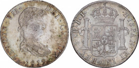 Ferdinand VII (1808-1833)
8 Reales. 1819. MÉXICO. J.J. 26,91 grs. Pátina. EBC-. / Patina. Almost extremely fine. AC-1334; Cal-563. Adq. Carlos Fuster...