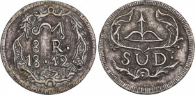 Ferdinand VII (1808-1833)
8 Reales. 1812. MORELOS. Encapsulada por NGC AU DETAILS, TOOLED (nº 5781053-013). 26,65 grs. AR fundida. Algo realzada. Muy...