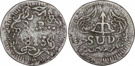 Ferdinand VII (1808-1833)
8 Reales. 1813. MORELOS. Encapsulada por NGC VF 25 (nº 5781054-010). 26,33 grs. AR acuñada. Rara. MBC. / Minted silver. Rar...