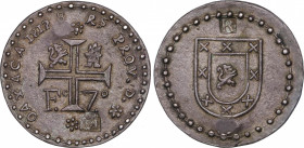 Ferdinand VII (1808-1833)
8 Reales. 1812. OAXACA. Encapsulada por NGC AU 58 (nº 5781046-007). Rev.: León pequeño, encima R punzonada. 26,52 grs. Muy ...