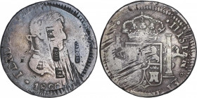 Ferdinand VII (1808-1833)
8 Reales. 1811. SOMBRERETE DE VARGAS. Encapsulada por NGC FINE DETAILS, CLEANED (nº 5781053-026). 26,13 grs. Punzonada sobr...