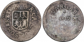Ferdinand VII (1808-1833)
8 Reales. 1812. SOMBRERETE DE VARGAS. Encapsulada por NGC FINE DETAILS, TOOLED (nº 5781053-030). 25,88 grs. AR fundida. Rea...