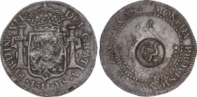 Ferdinand VII (1808-1833)
8 Reales. 1811. ZACATECAS. Encapsulada por NGC VF DETAILS, REV DAMAGE (nº 5781053-018). 26,15 grs. Tipo castillos y leones....