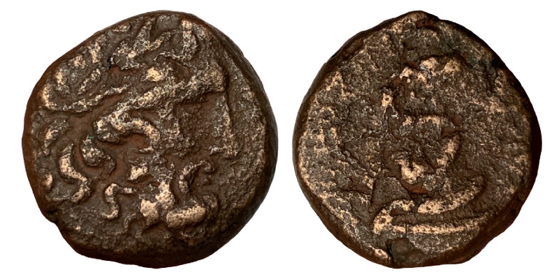 MYSIA, Pergamum. civic issue. 2nd century BC. AE (bronze, 10.14 g, 18 mm). Laure...