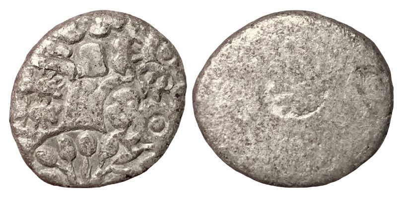 INDIA, Mauryan Empire. Karshapana (Silver, 2.56 g, 16 mm), circa 2nd century BC....