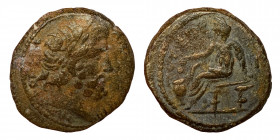 SYRIA, Seleucis and Pieria. Antioch. Pseudo-autonomous issue 117-138. Time of Hadrian. Æ (Bronze, 5.69 g, 19 mm) [ΑΝΤΙΟΧΕΩΝ ΤΗϹ Μ-[ΗΤΡΟΠΟΛΕⲰϹ], laurea...