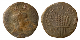 CAPPADOCIA, Caesarea. Gordian III. 238-244. Æ (bronze, 6.61 g, 22 mm), dated RY 7 (243/4). AV KAI M ANT ΓOPΔIANOC, laureate, draped and cuirassed bust...