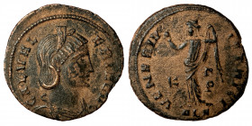 Galeria Valeria. Augusta, 293-311. Follis (bronze, 6.77 g, 24 mm). Alexandria. Struck 308-310. GAL VAL-ERIA AVG, diademed and draped bust to right. Re...