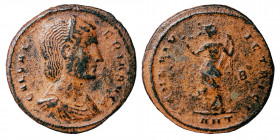 Galeria Valeria. Augusta, 293-311. Follis (bronze, 5.02 g, 24 mm). Antioch. Struck 308. GAL VAL-ERIA AVG, diademed and draped bust to right. Rev. VENE...