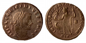 Licinius I, 308-324. Follis (Bronze, 3.23 g, 22 mm), Siscia, 313-315. IMP LIC LICINIVS P F AVG Laureate head of Licinius I to right. Rev. IOVI CON-SER...