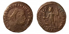 Licinius I, 308-324. Follis (Bronze, 2.37 g, 21 mm), Siscia, 313-315. IMP LIC LICINIVS P F AVG Laureate head of Licinius I to right. Rev. IOVI CON-SER...