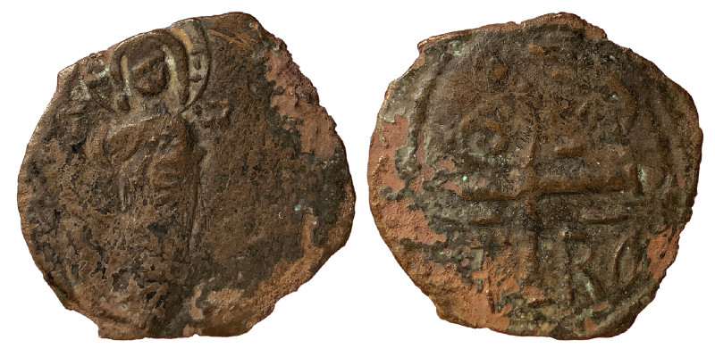 CRUSADERS. Antioch. Roger of Salerno, regent, 1112-1119. Follis (Bronze, 1.63 g,...