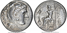 MACEDONIAN KINGDOM. Alexander III the Great (336-323 BC). AR tetradrachm (27mm, 17.10 gm, 9h). NGC Choice XF 5/5 - 5/5. Posthumous issue of Macedon, U...