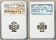 MACEDONIAN KINGDOM. Alexander III the Great (336-323 BC). AR drachm (17mm, 12h). NGC Choice VF. Posthumous issue of Colophon, ca. 310-301 BC. Head of ...