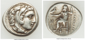 MACEDONIAN KINGDOM. Alexander III the Great (336-323 BC). AR drachm (18mm, 4.28 gm, 1h). VF. Early posthumous issue of Miletus, ca. 323-319 BC. Head o...