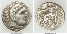 MACEDONIAN KINGDOM. Alexander III the Great (336-323 BC). AR drachm (18mm, 4.46 gm, 12h). VF. Posthumous issue of Colophon, 310-301 BC. Head of Heracl...