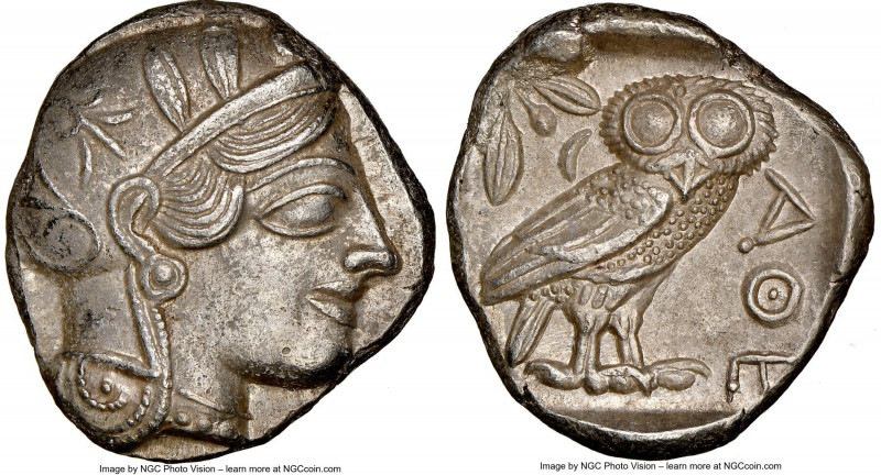 ATTICA. Athens. Ca. 440-404 BC. AR tetradrachm (25mm, 17.18 gm, 6h). NGC Choice ...
