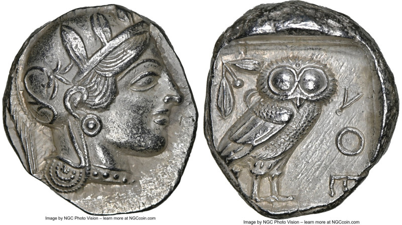 ATTICA. Athens. Ca. 440-404 BC. AR tetradrachm (25mm, 17.19 gm, 12h). NGC Choice...
