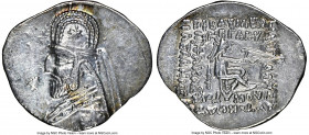 PARTHIAN KINGDOM. Mithradates III (ca. 87-80 BC). AR drachm (21mm, 4.06 gm, 12h). NGC XF 5/5 - 3/5. Rhagae. Diademed bust of Mithradates III left; wea...