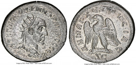 SYRIA. Antioch. Trajan Decius (AD 249-251). BI tetradrachm (28mm, 12.59 gm, 8h). NGC Choice AU 4/5 - 4/5. 4th officina, AD 249-250. AYT K Γ MЄ KY ΔЄKI...