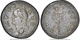 Vespasian (AD 69-79). AE quadrans (17mm, 3.33 gm, 6h). NGC AU 5/5 - 2/5. Rome, issue for Syria(?), ca. AD 74. IMP•VESP•AVG, laureate head of Vespasian...