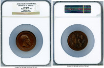 Leopold II bronze Medal ND MS66 Brown NGC, 60.6mm. By G. Jehotte. LEOPOLD II ROI DES BELGES His bare head right / Lyre top center with six portraits. ...