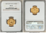 Republic gold 10 Colones 1899 MS62 NGC, Philadelphia mint, KM140. AGW 0.2251 oz. 

HID09801242017

© 2020 Heritage Auctions | All Rights Reserved