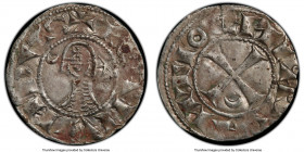 Principality of Antioch 3-Piece Lot of Certified Assorted Deniers PCGS, 1) Bohemond III Denier ND (1163-1201) - AU55. Bohemond III head left 2) Bohemo...