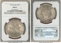 Republic 3-Piece Lot of Certified "Star" Pesos 1933 NGC, Philadelphia mint, KM15.2. Lot includes (2) MS62 and (1) MS61. Sold as is, no returns. 

HI...