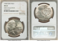 Republic "ABC" Peso 1938 MS63 NGC, Philadelphia mint, KM22. Excellent luster, bronze toned. Ex. EMO Collection

HID09801242017

© 2020 Heritage Au...